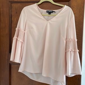 Karl Lagerfeld Blouse with Faux Pearl Neckline